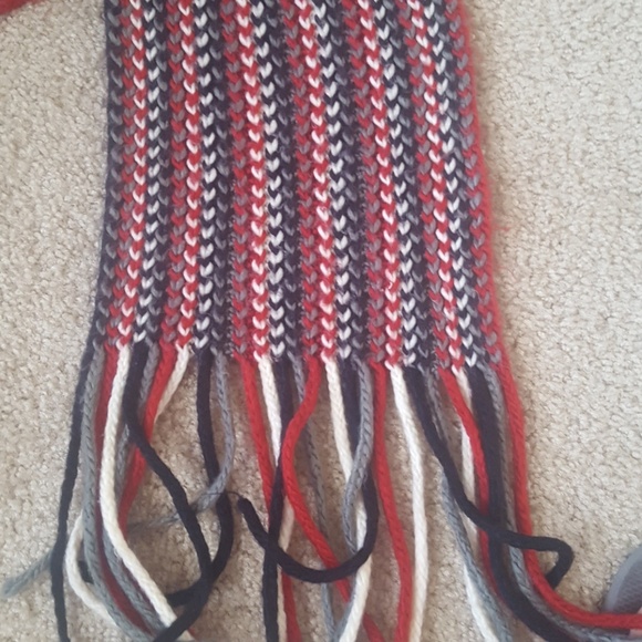 York & Company Red, Black, Gray & White Scarf - Picture 3 of 3